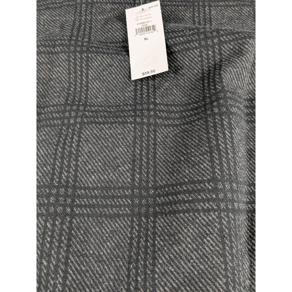 NWT Banana Republic Womens XL Sleeveless Top Gray Plaid Career Casual Tank - Picture 4 of 8